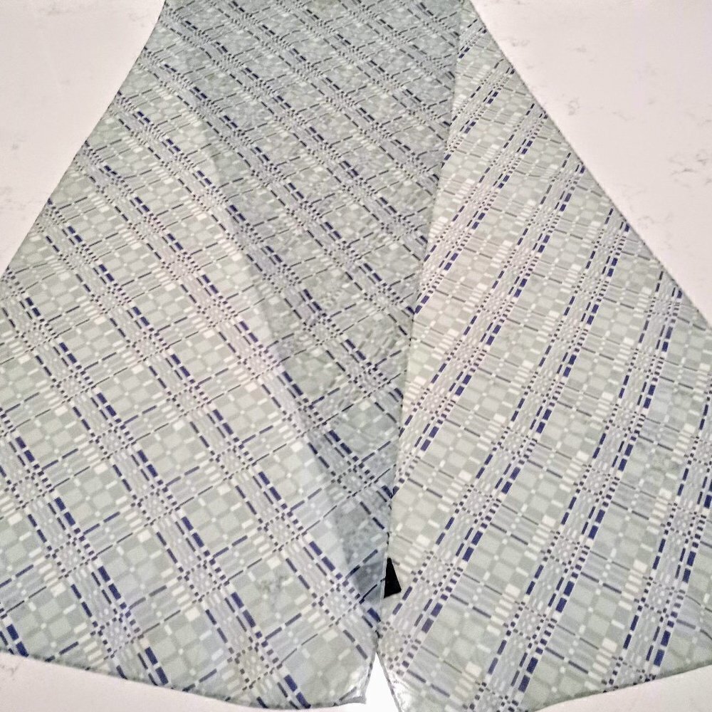 Lane Bryant Turquoise Blue & White Oblong Scarf